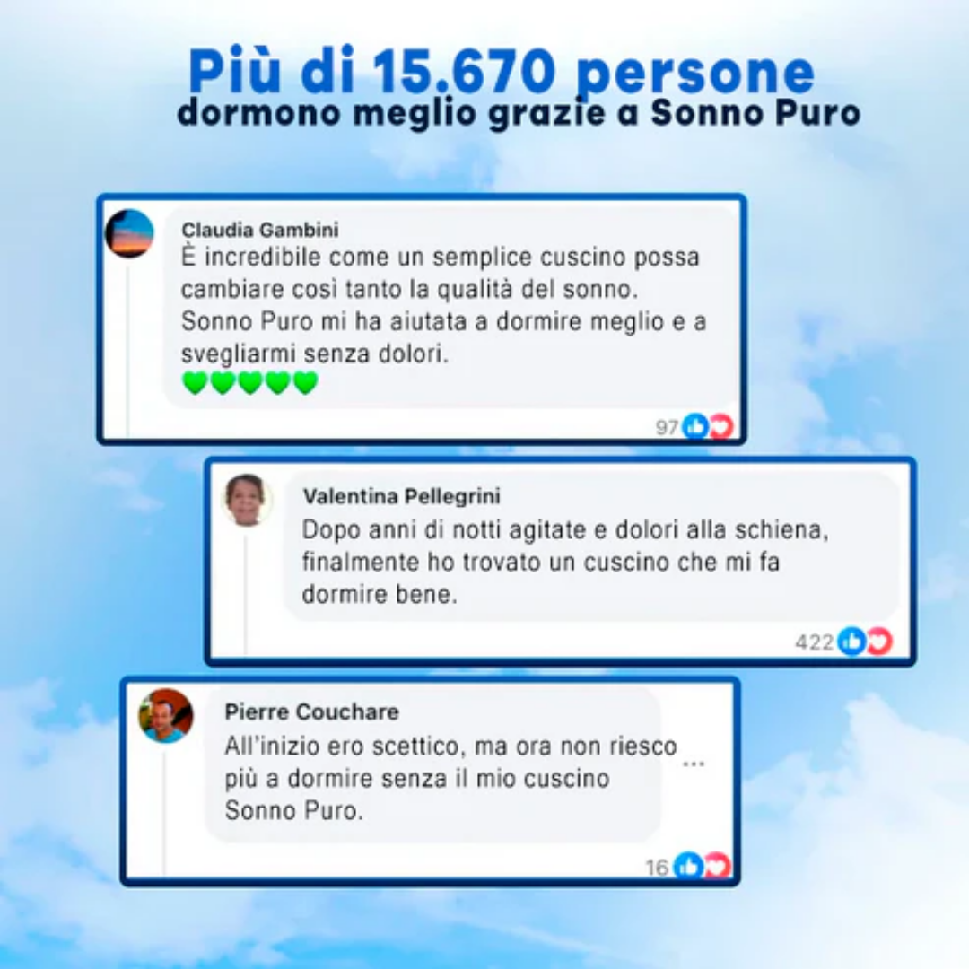 Cuscino Cervicale Ortopedico - Sonno Puro™